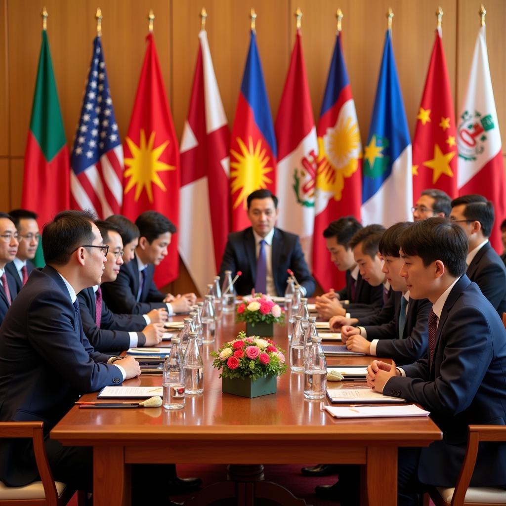 ASEAN Diplomatic Meetings and International Cooperation Initiatives