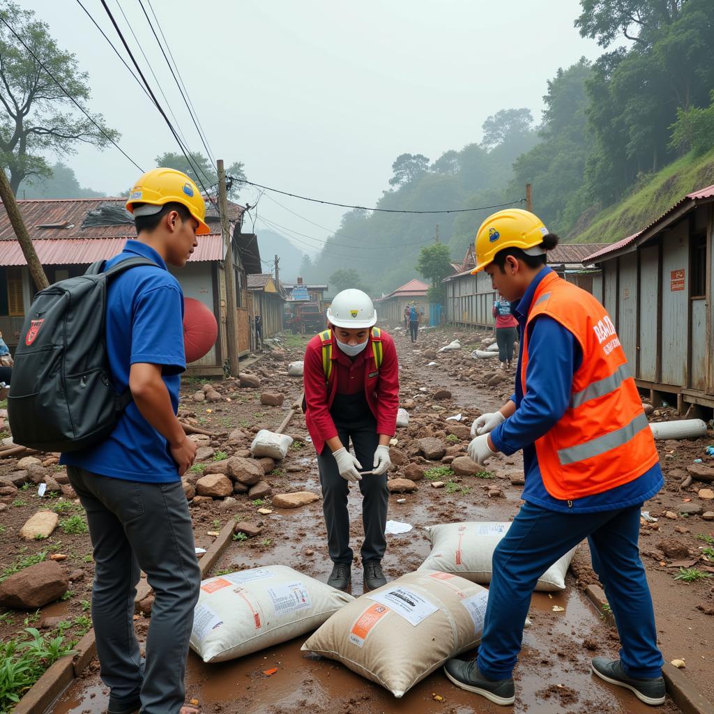 ASEAN members collaborating on disaster relief efforts, showcasing the spirit of regional resilience