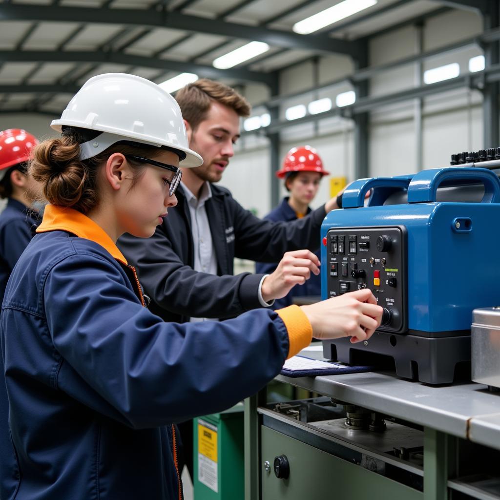 ASEAN DVT Students in a Manufacturing Setting