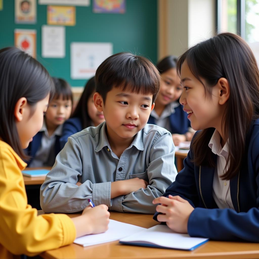 ASEAN Echo School Students Interacting