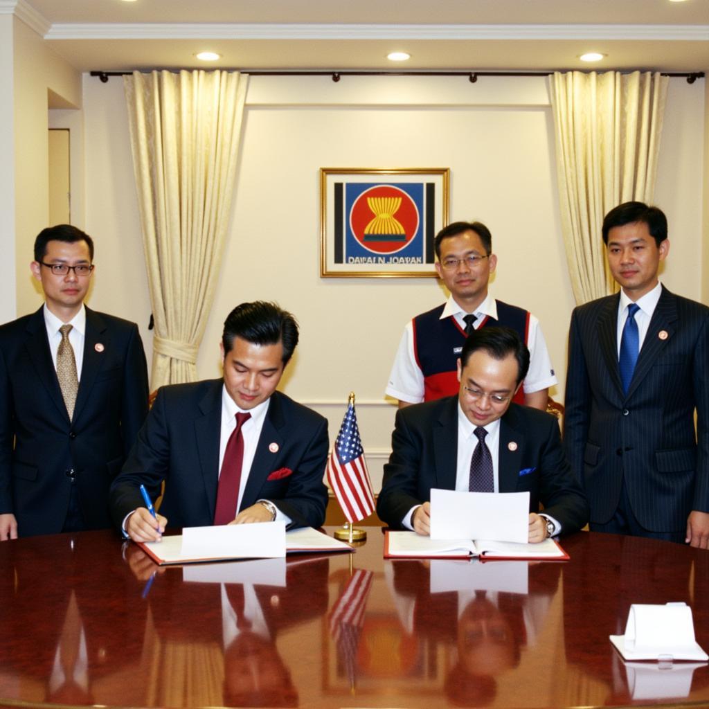 ASEAN Economic Cooperation Framework Agreement Signing