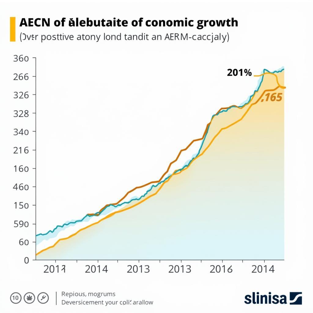 Graph showing ASEAN economic growth