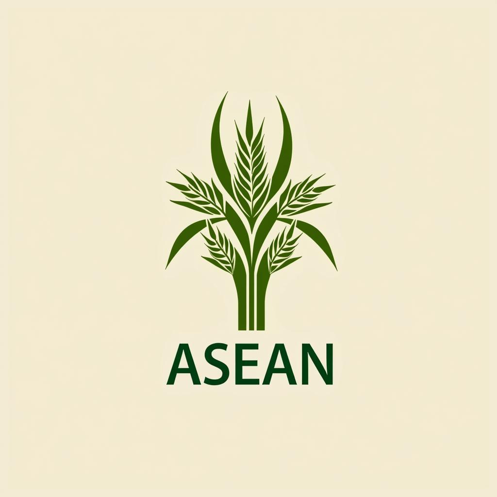 ASEAN Emblem: Rice Stalks Representing Unity