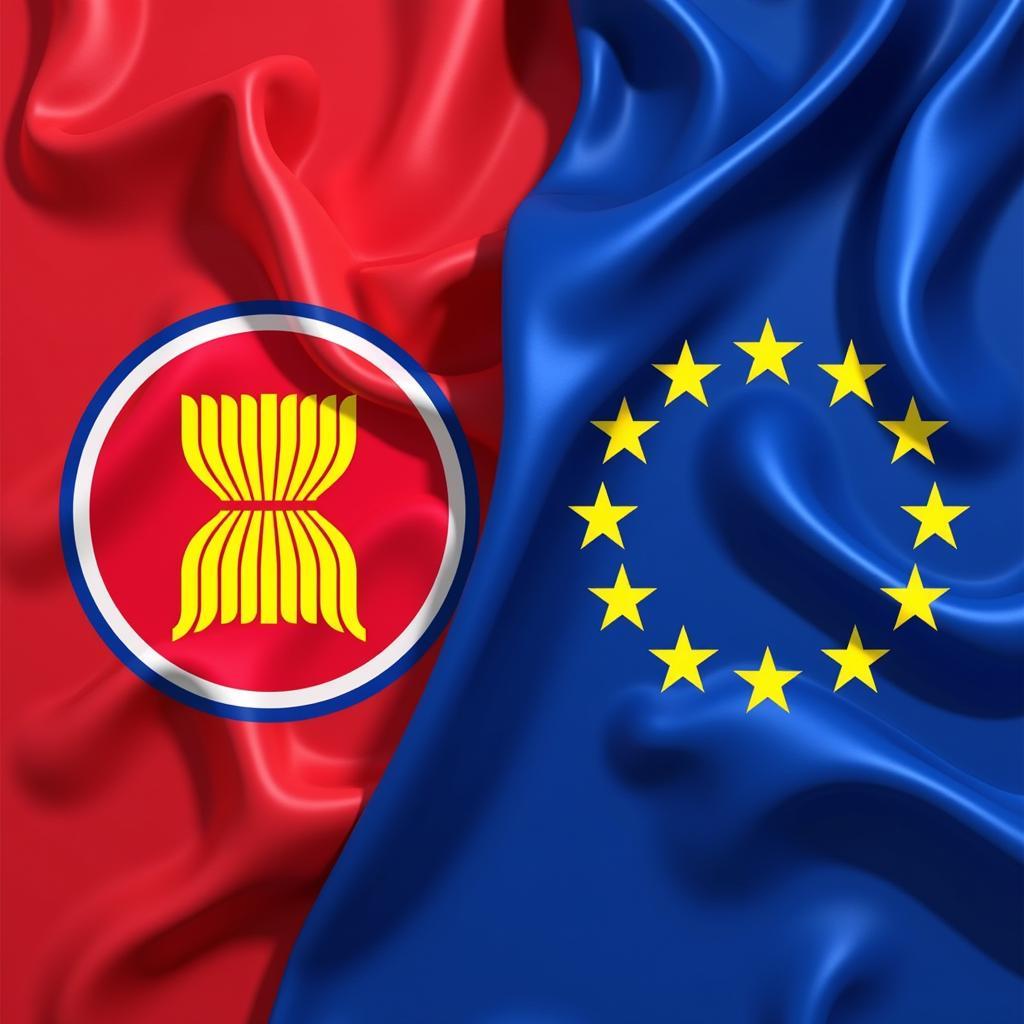 ASEAN and EU Flags: Symbols of Regional Cooperation