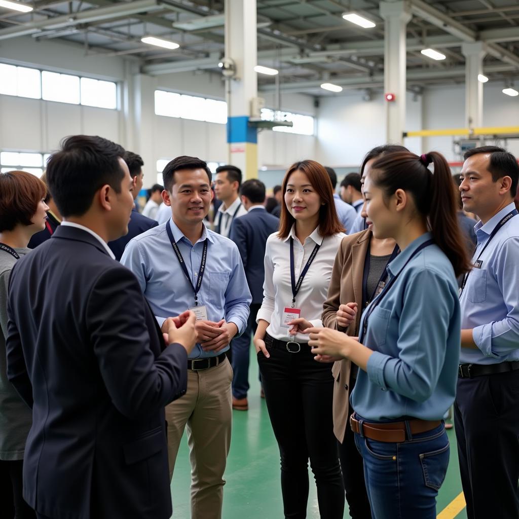 Networking at an ASEAN Factory