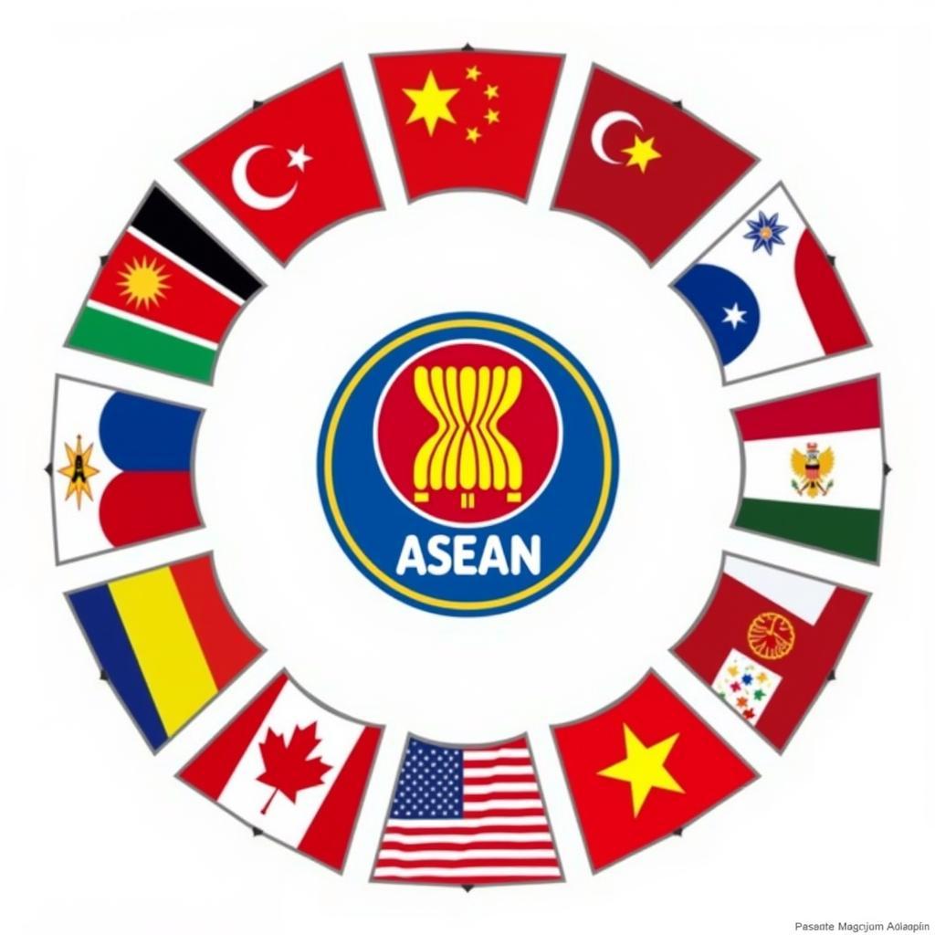 ASEAN Flags and Logo