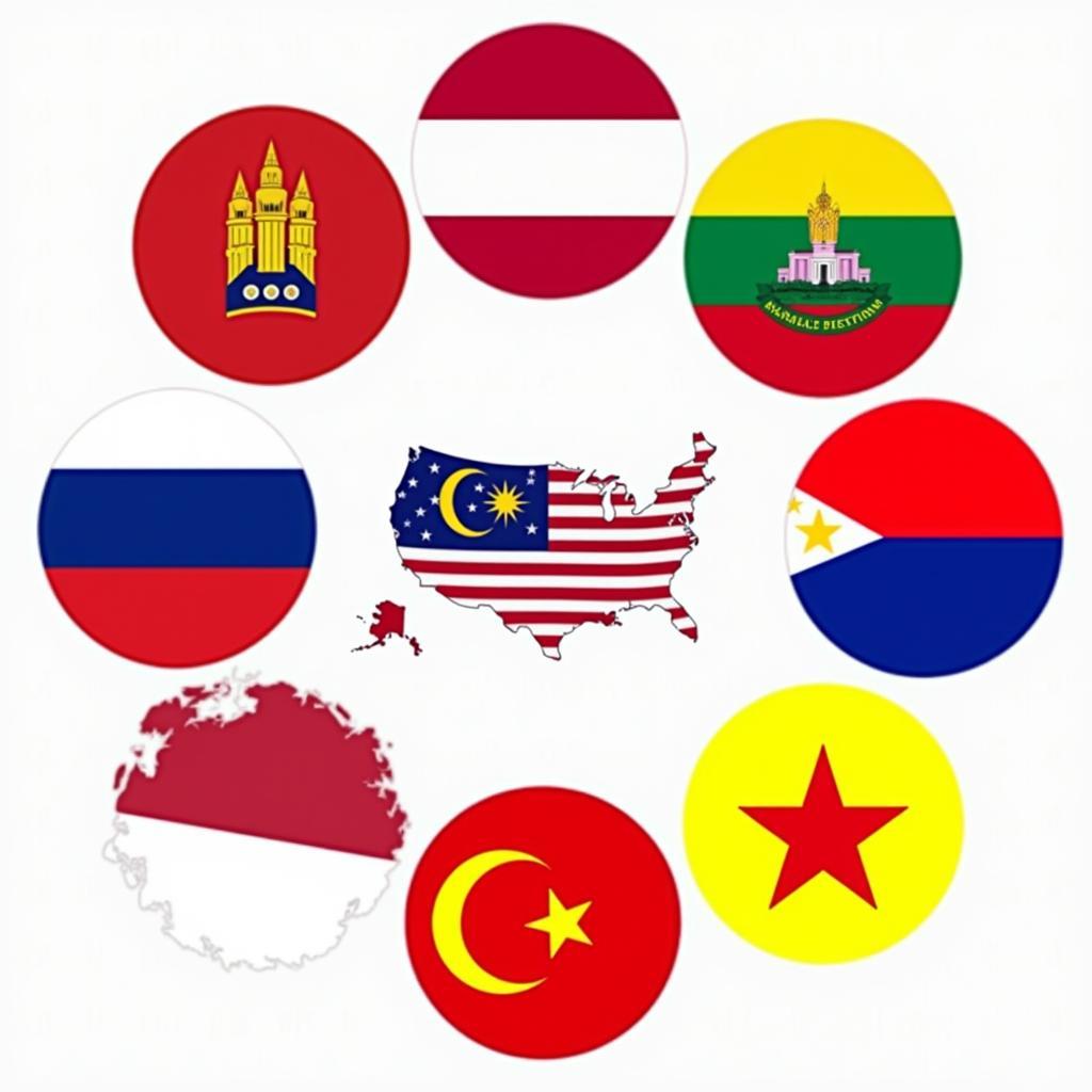 Flags of ASEAN Member Countries