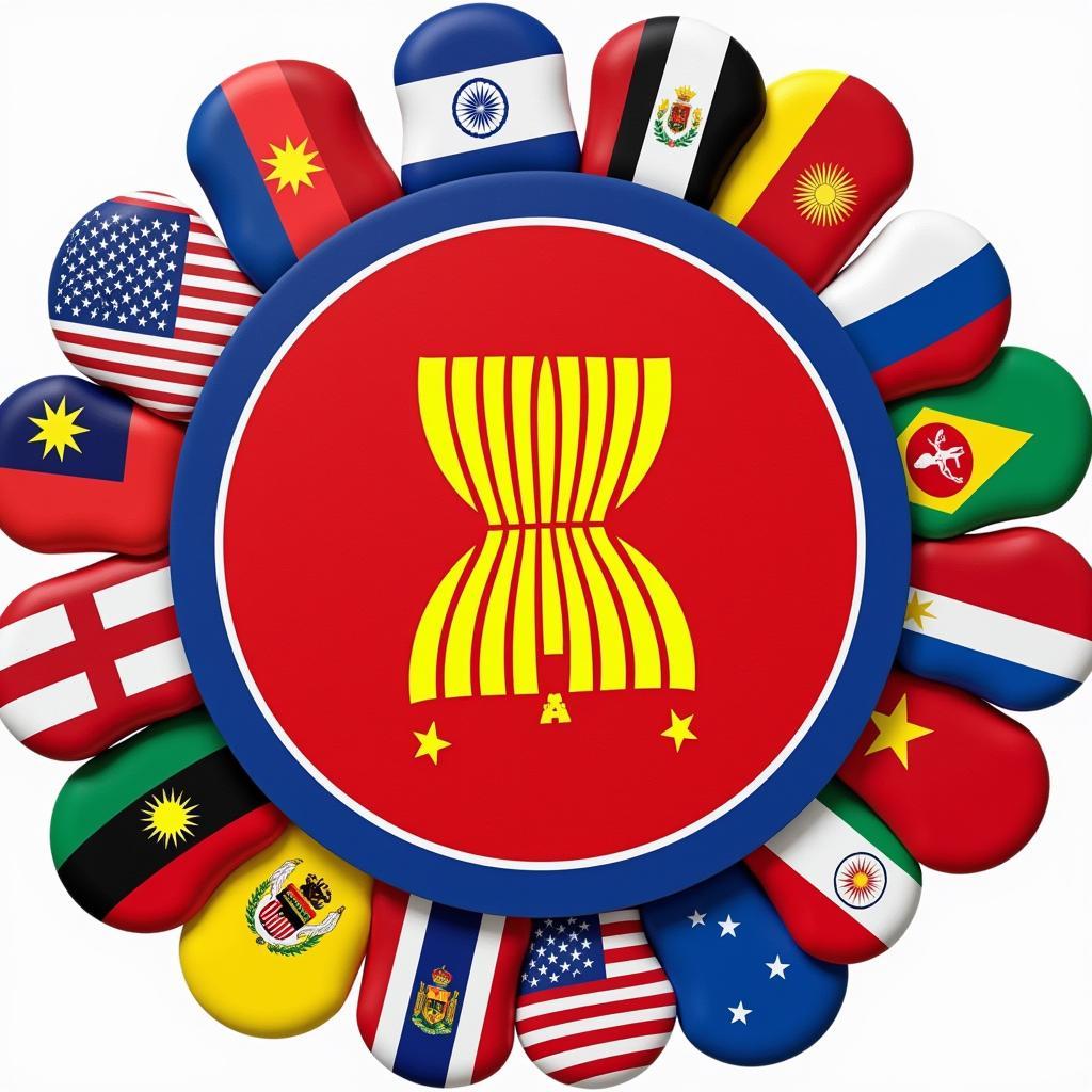 ASEAN Flags Unity and Diversity