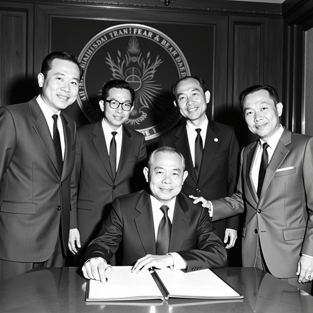 ASEAN Founding Fathers Signing the Bangkok Declaration