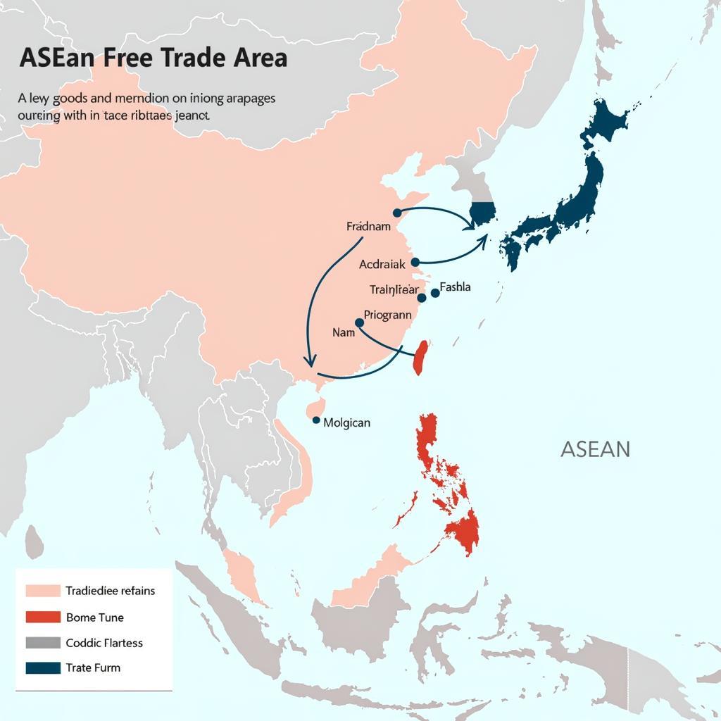 ASEAN Free Trade Area Map