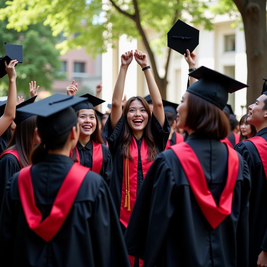 ASEAN Graduates Celebrating