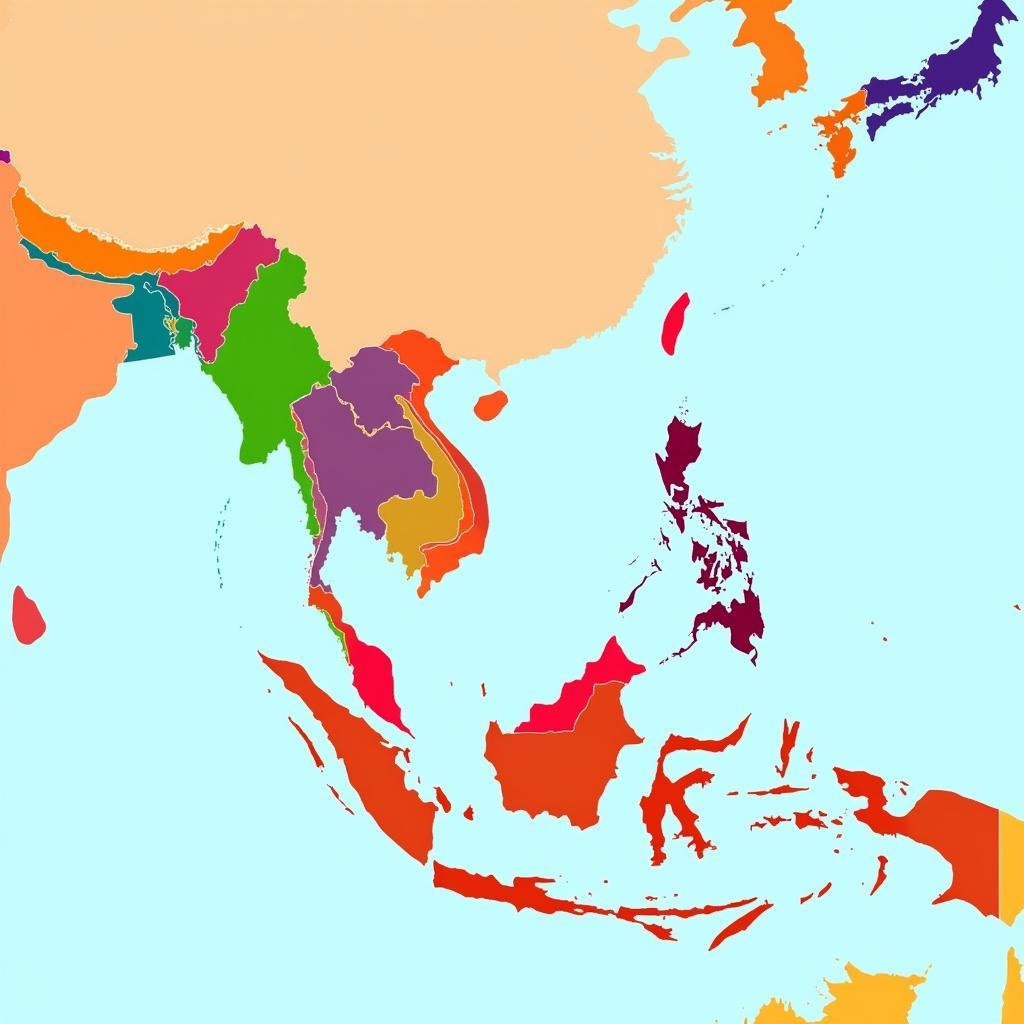 Map of ASEAN Group Member States