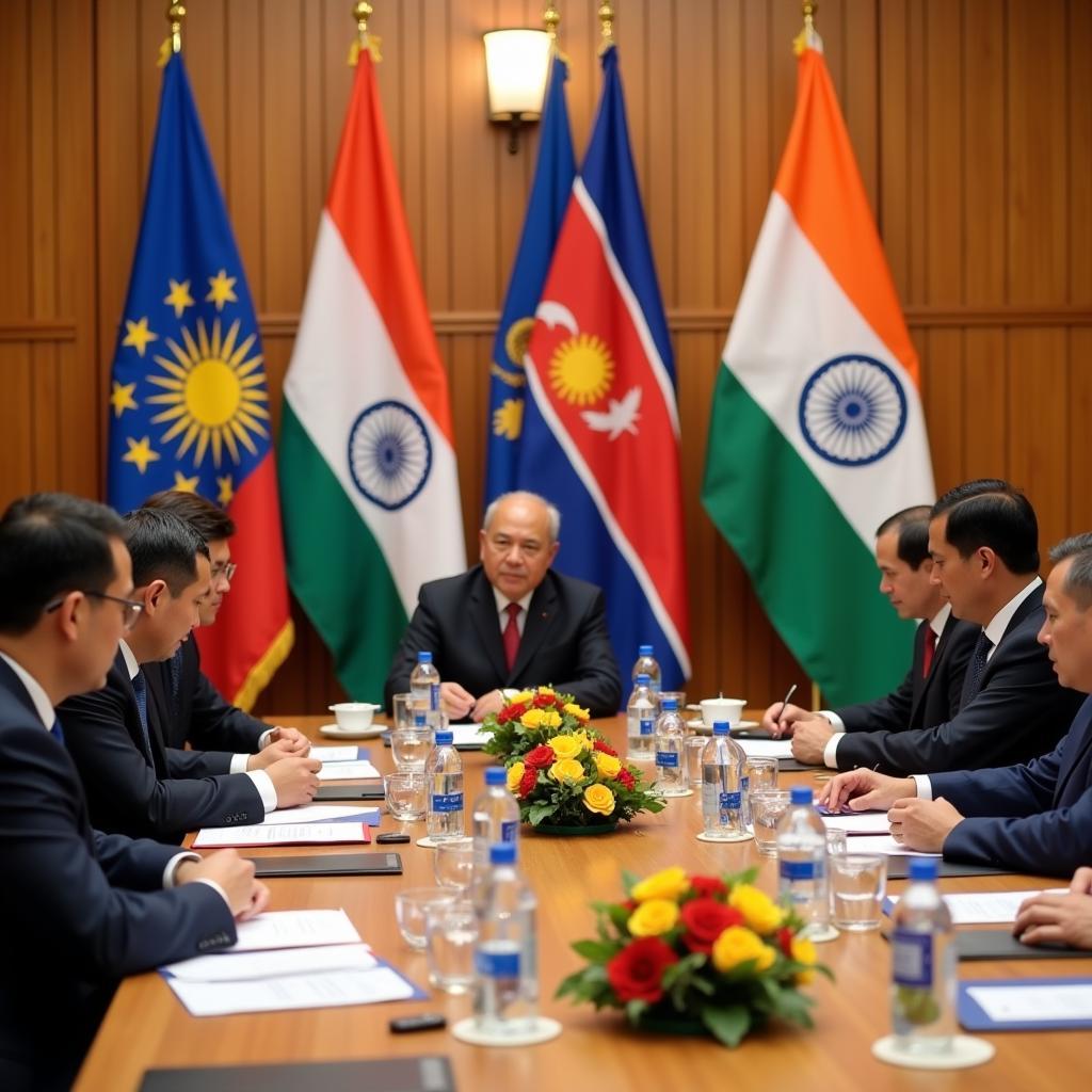 ASEAN and India Leaders Addressing Security Concerns