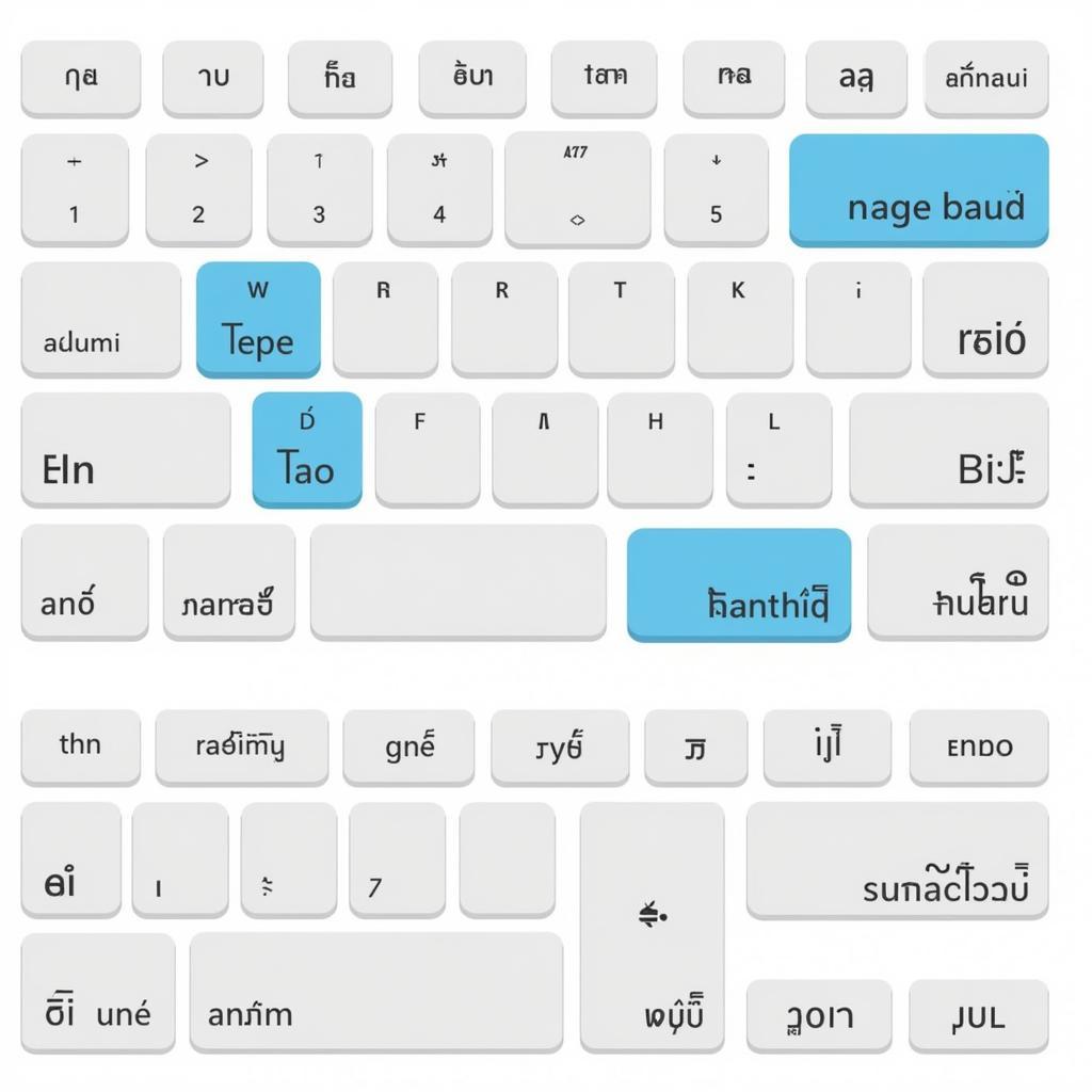 ASEAN Isolation Keys Keyboard Layout