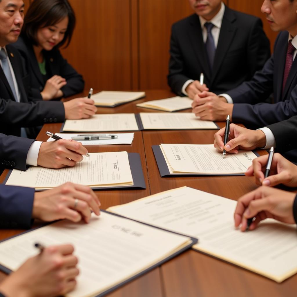 Signing Ceremony at the ASEAN-Japan Summit