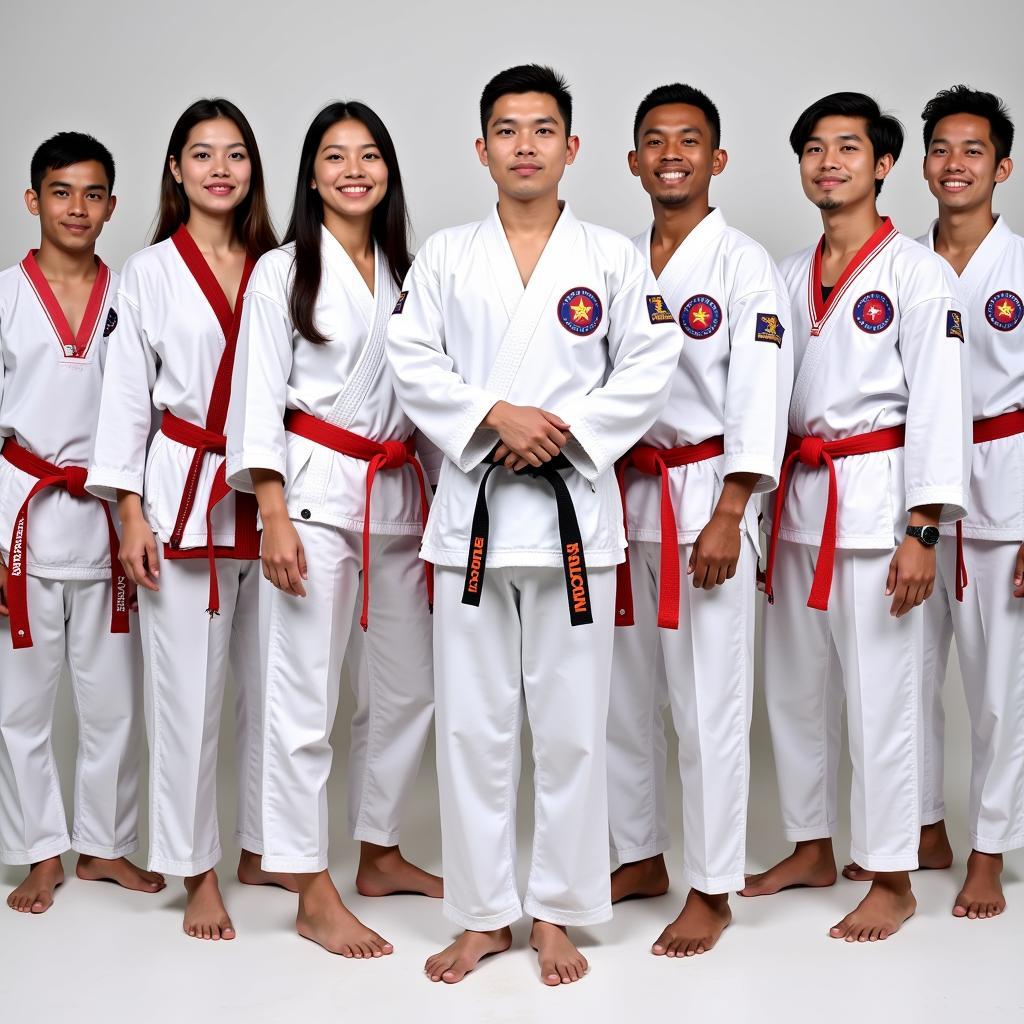 ASEAN Karate Practitioners in Uniform