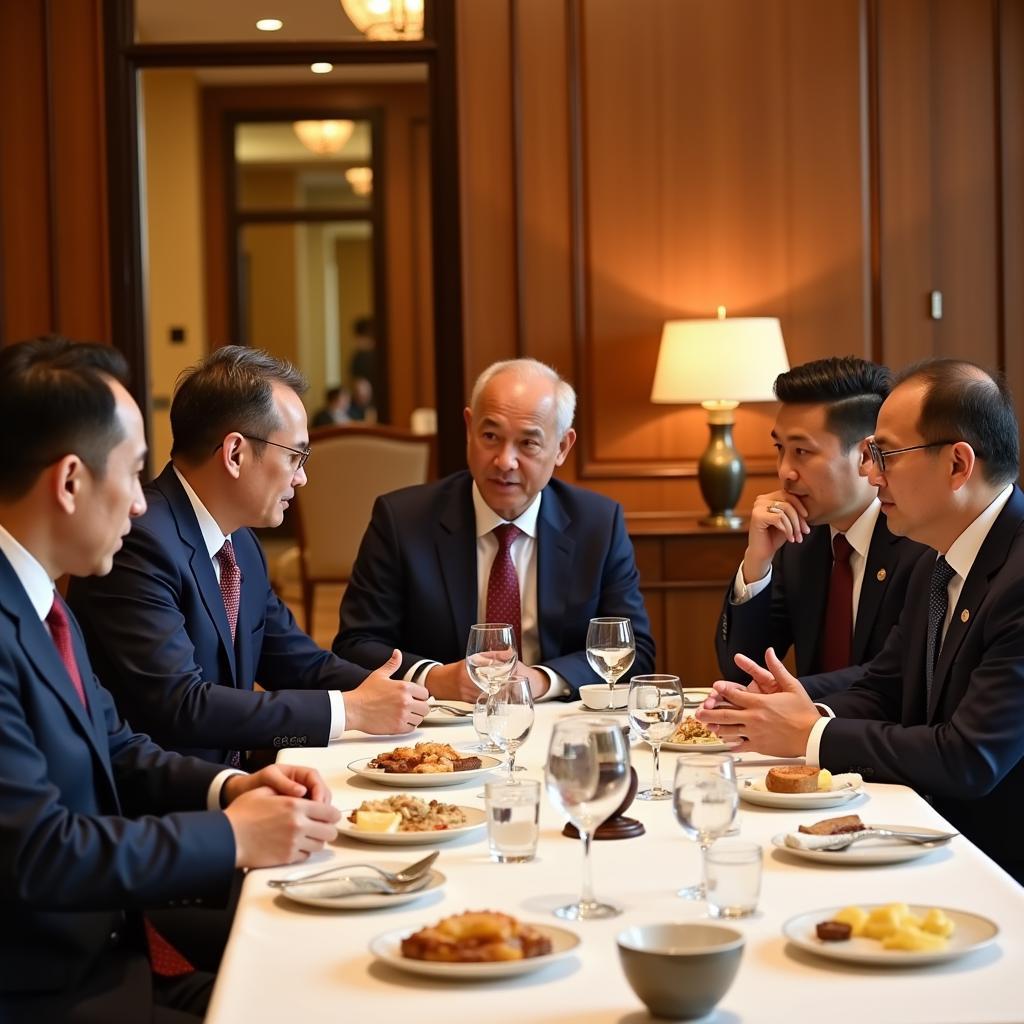 ASEAN leaders build consensus on key issues during a presidential breakfast.