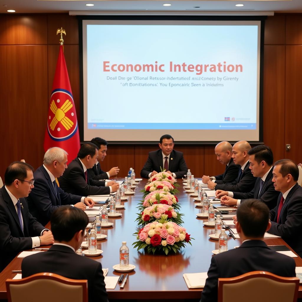 ASEAN Leaders Discussing Economic Integration in 2017