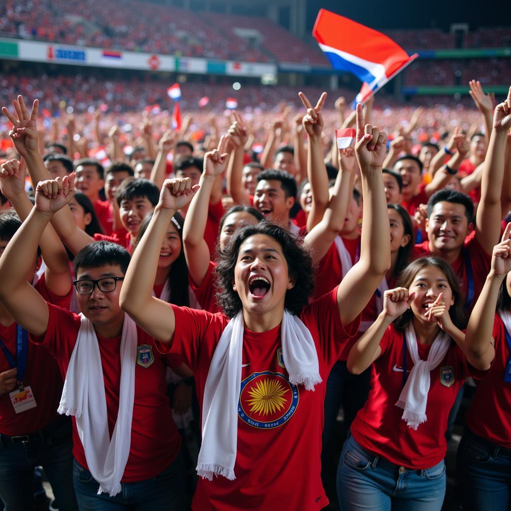 ASEAN League Fans Celebrating