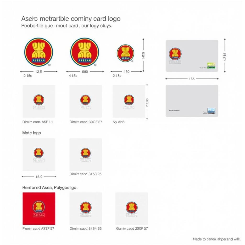 Variations of the ASEAN Logo for Card Design