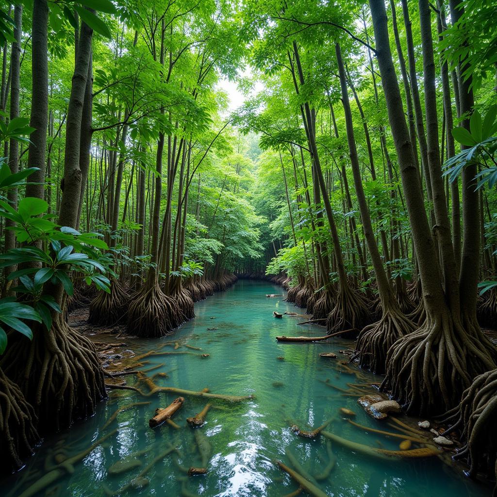 Thriving Mangrove Forest Ecosystem in ASEAN