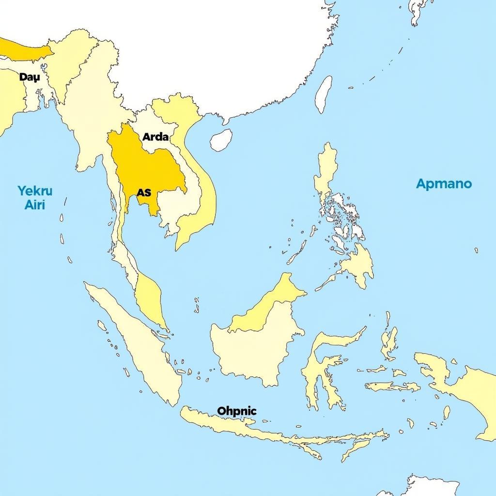 Map of ASEAN Countries and Capitals