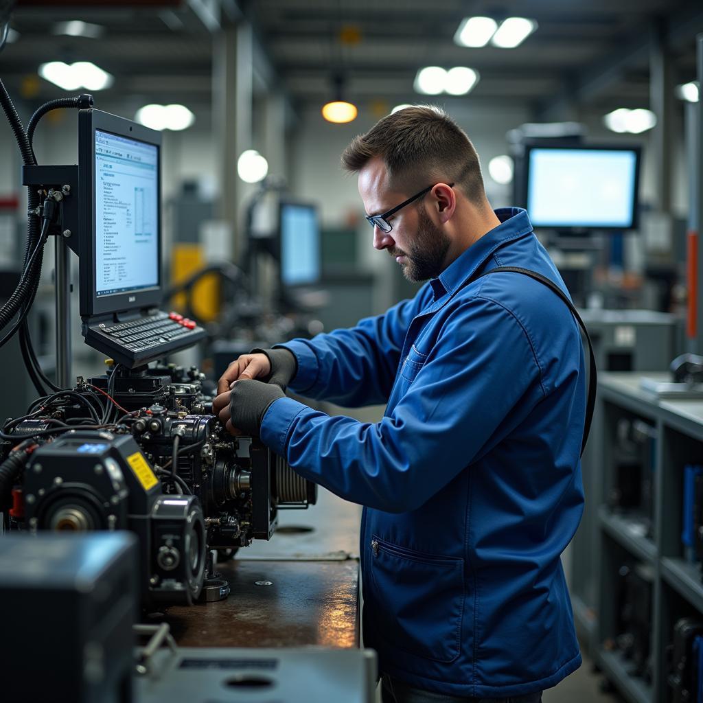 ASEAN Master Technician working on advanced machinery.