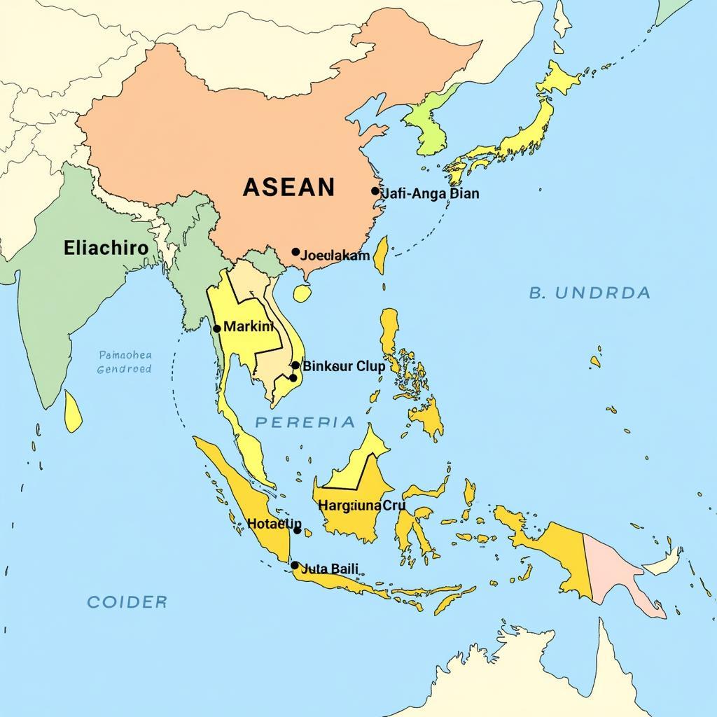 Map of ASEAN Member Countries