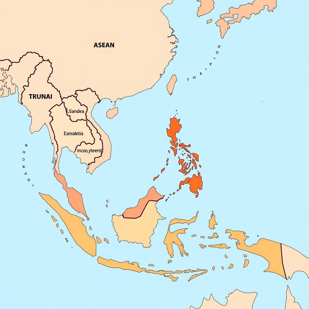 ASEAN Member States Map