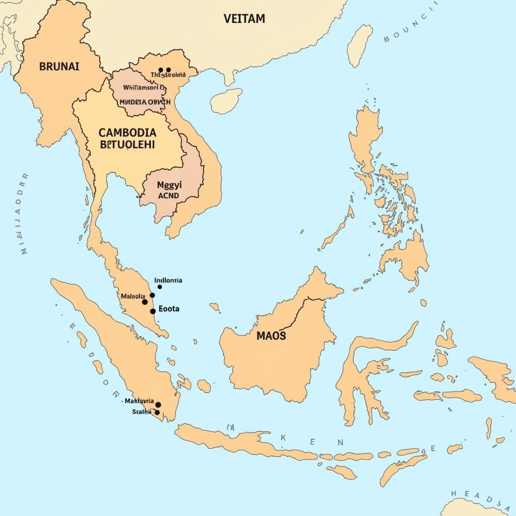 Map of ASEAN Member States