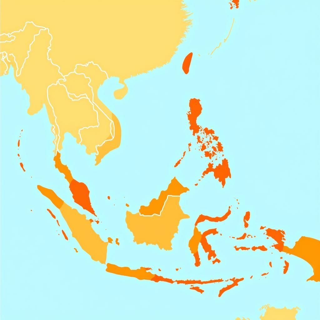 Map of ASEAN Member States in Southeast Asia