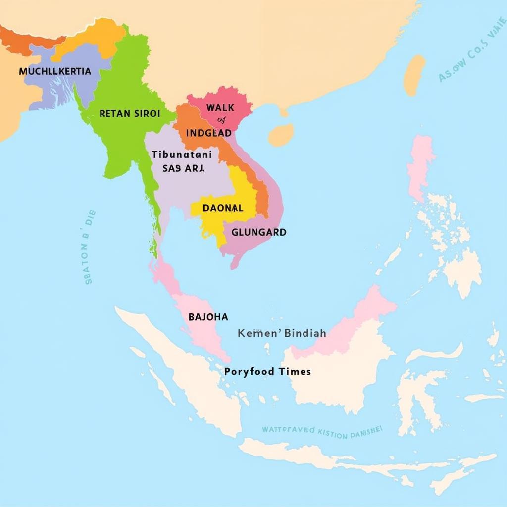 Map of ASEAN Member Countries