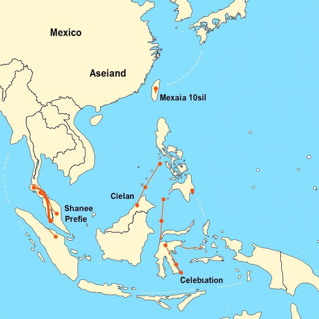 ASEAN Mexico Oil Trade Map