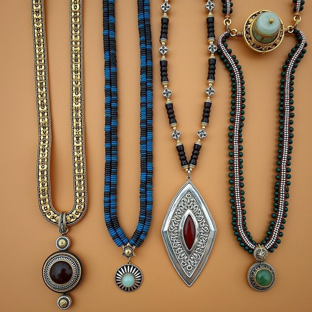 Traditional ASEAN necklaces reflecting cultural heritage.