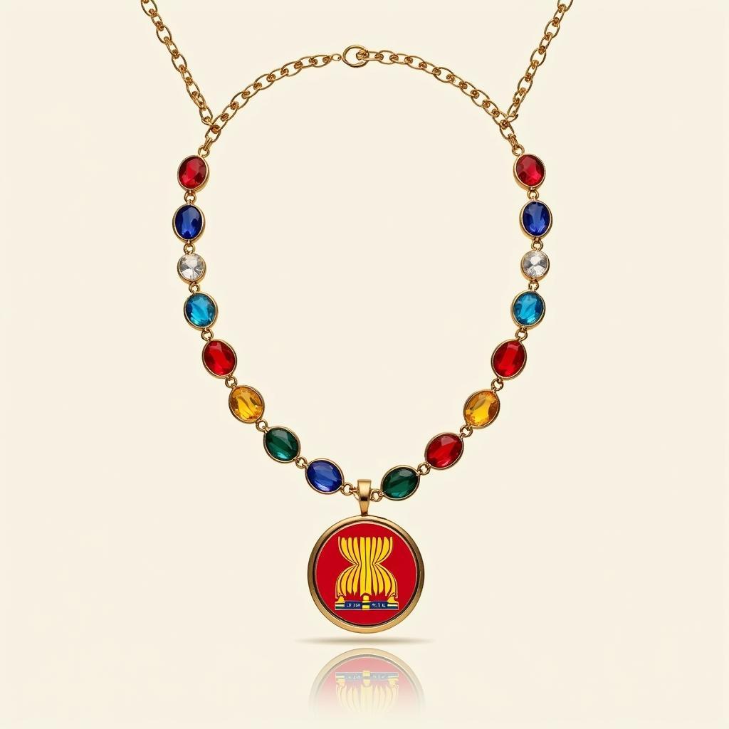 ASEAN necklace symbolizing regional unity.