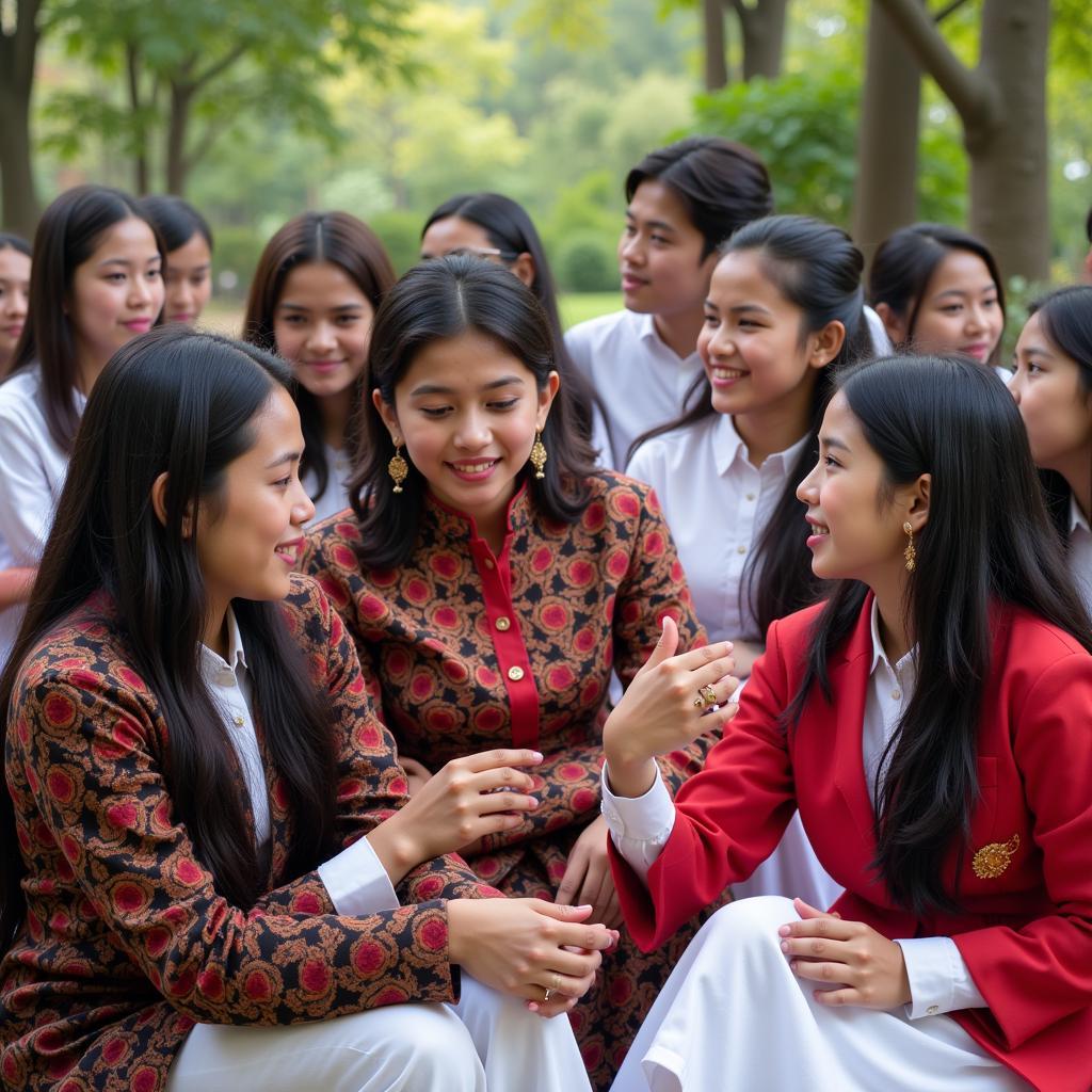 ASEAN and Pakistani Students Participating in a Cultural Exchange Program