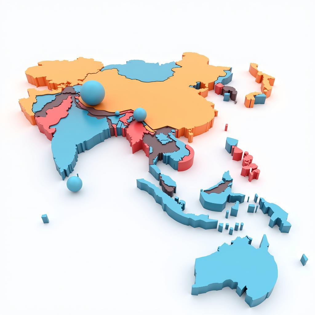 POV-Ray Data Visualization of ASEAN Economic Growth