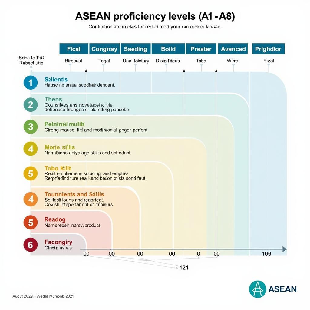 ASEAN Proficiency Levels A1-A8: A Visual Guide