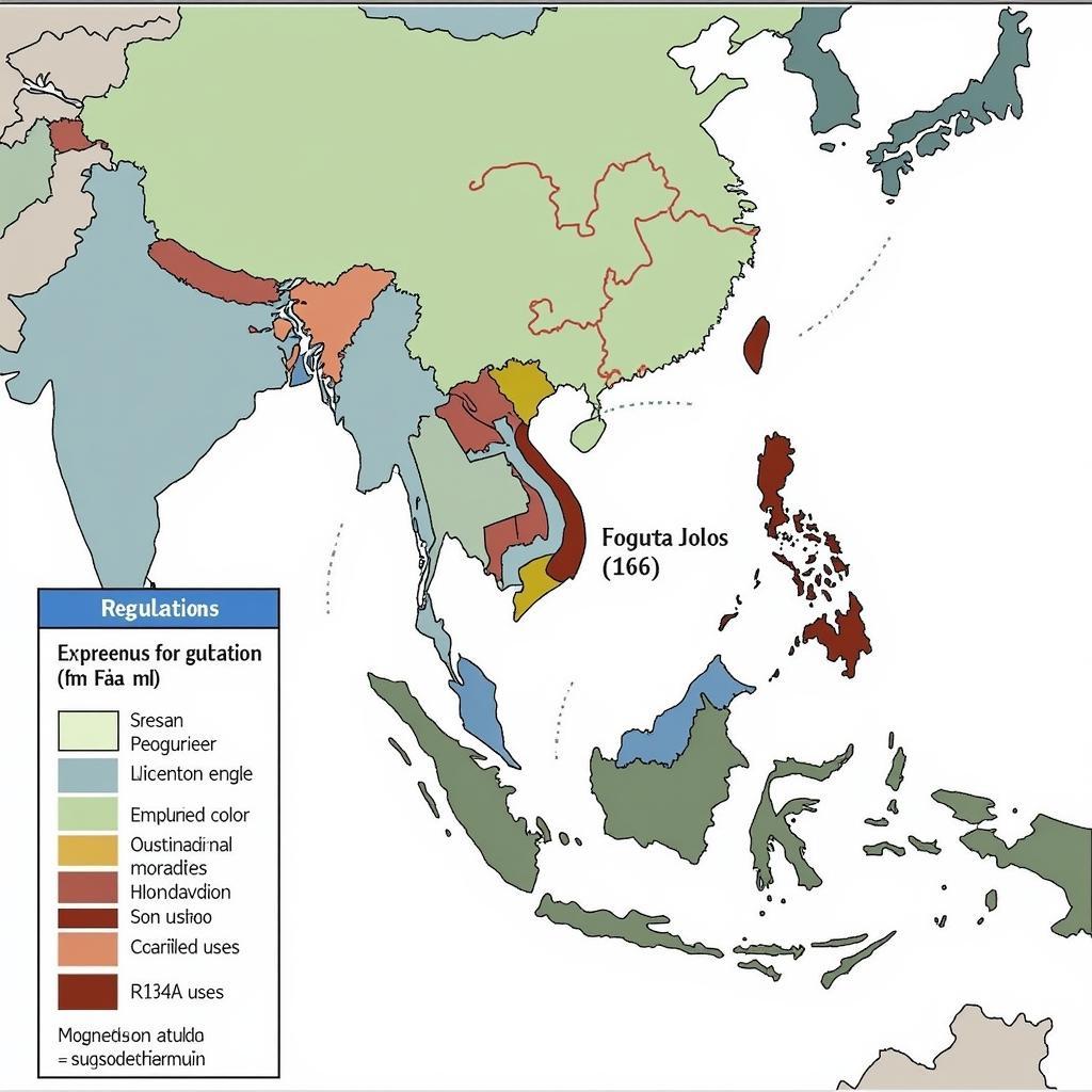 ASEAN R134a Regulations Map