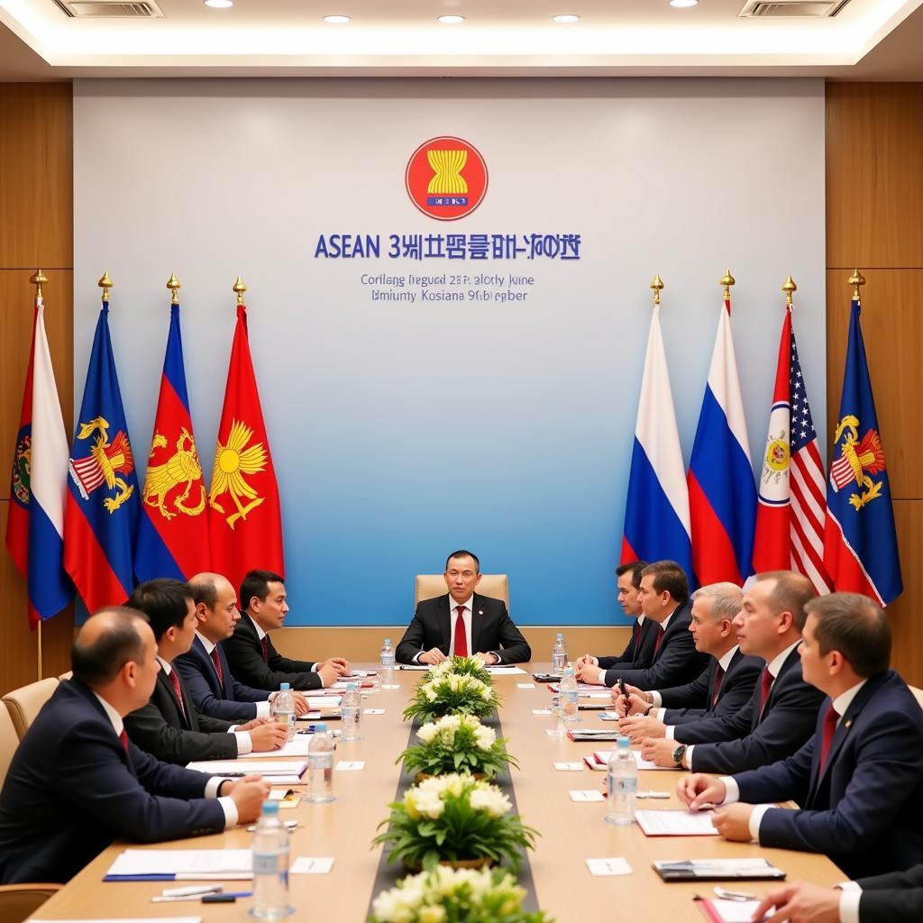 ASEAN and Russian leaders meeting at the 4th ASEAN-Russia Summit