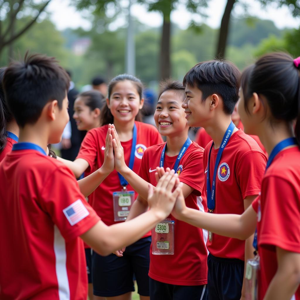 ASEAN School Games Athletes Interacting