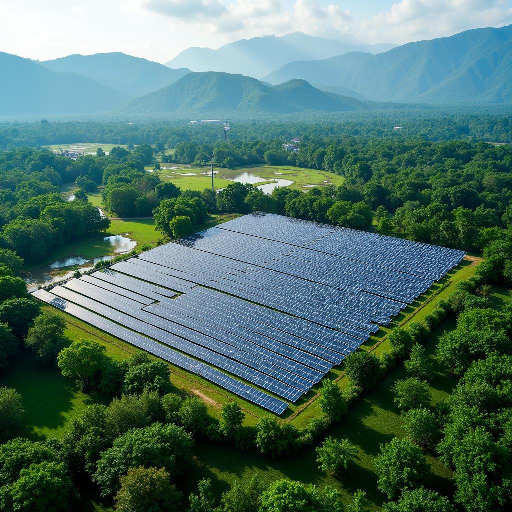 ASEAN Solar Farm Aerial View