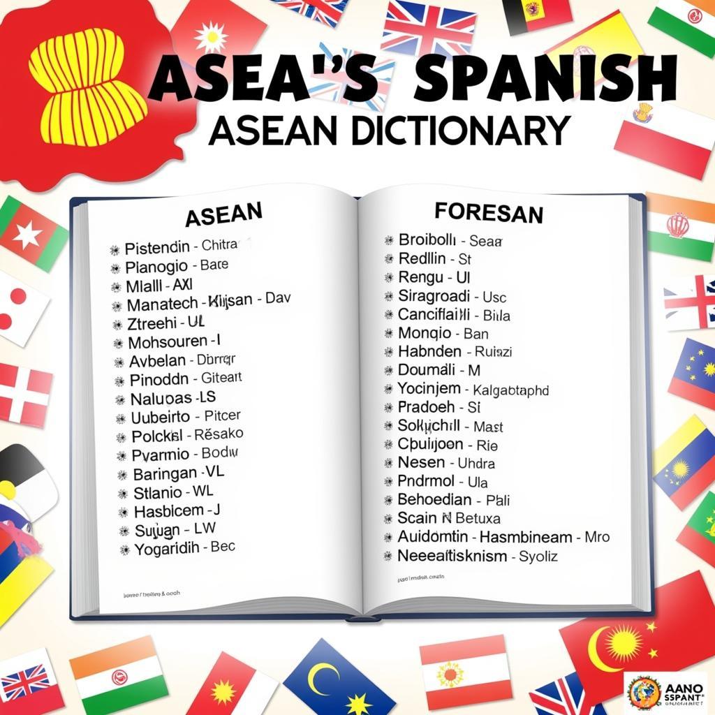 ASEAN Spanish Dictionary Conceptual Image