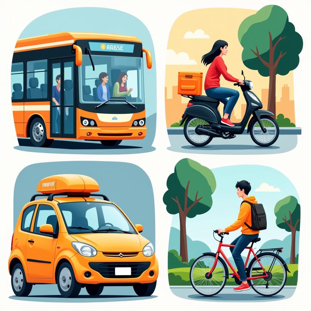 Various transportation options for students in ASEAN