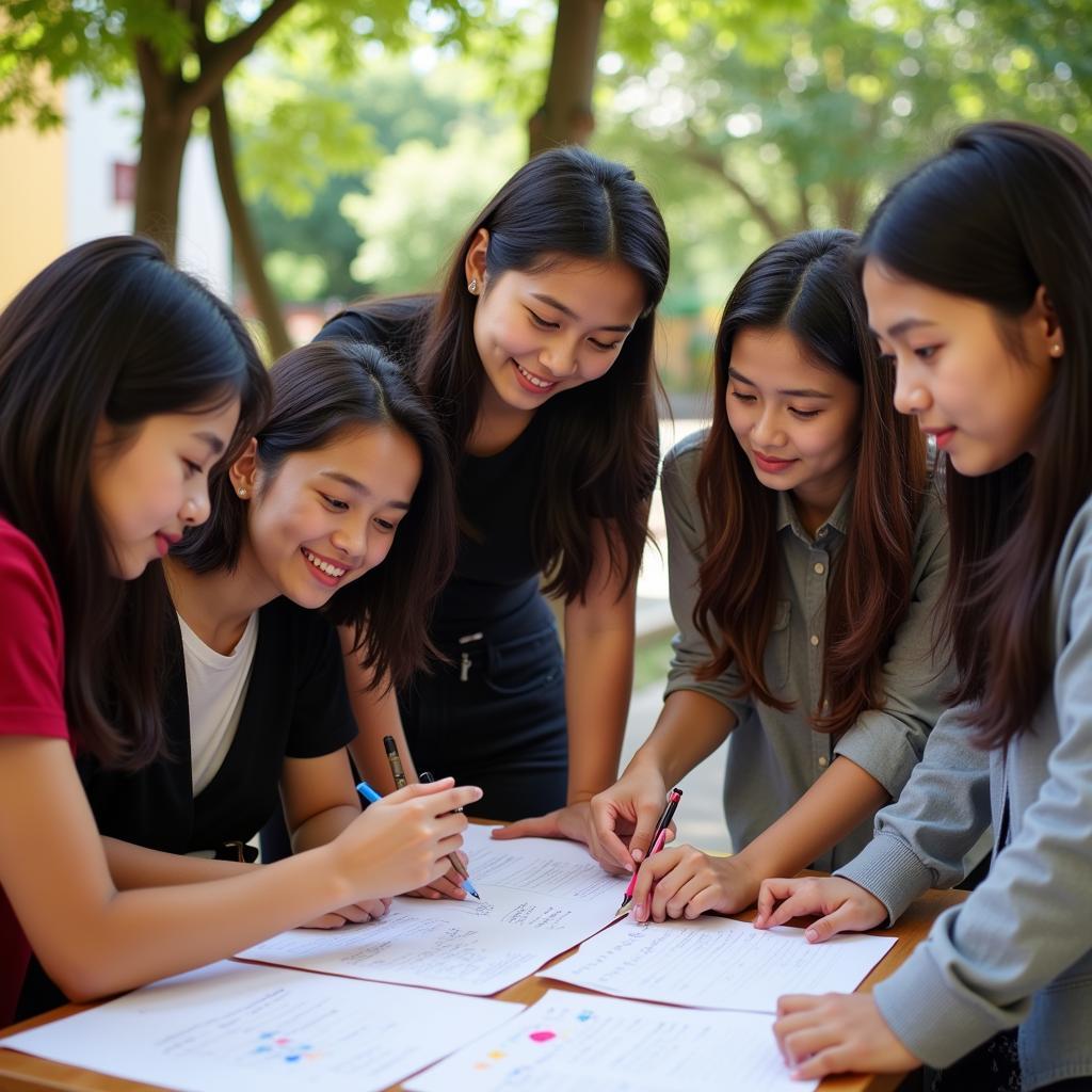 ASEAN Students Participating in a Campus Exchange Program