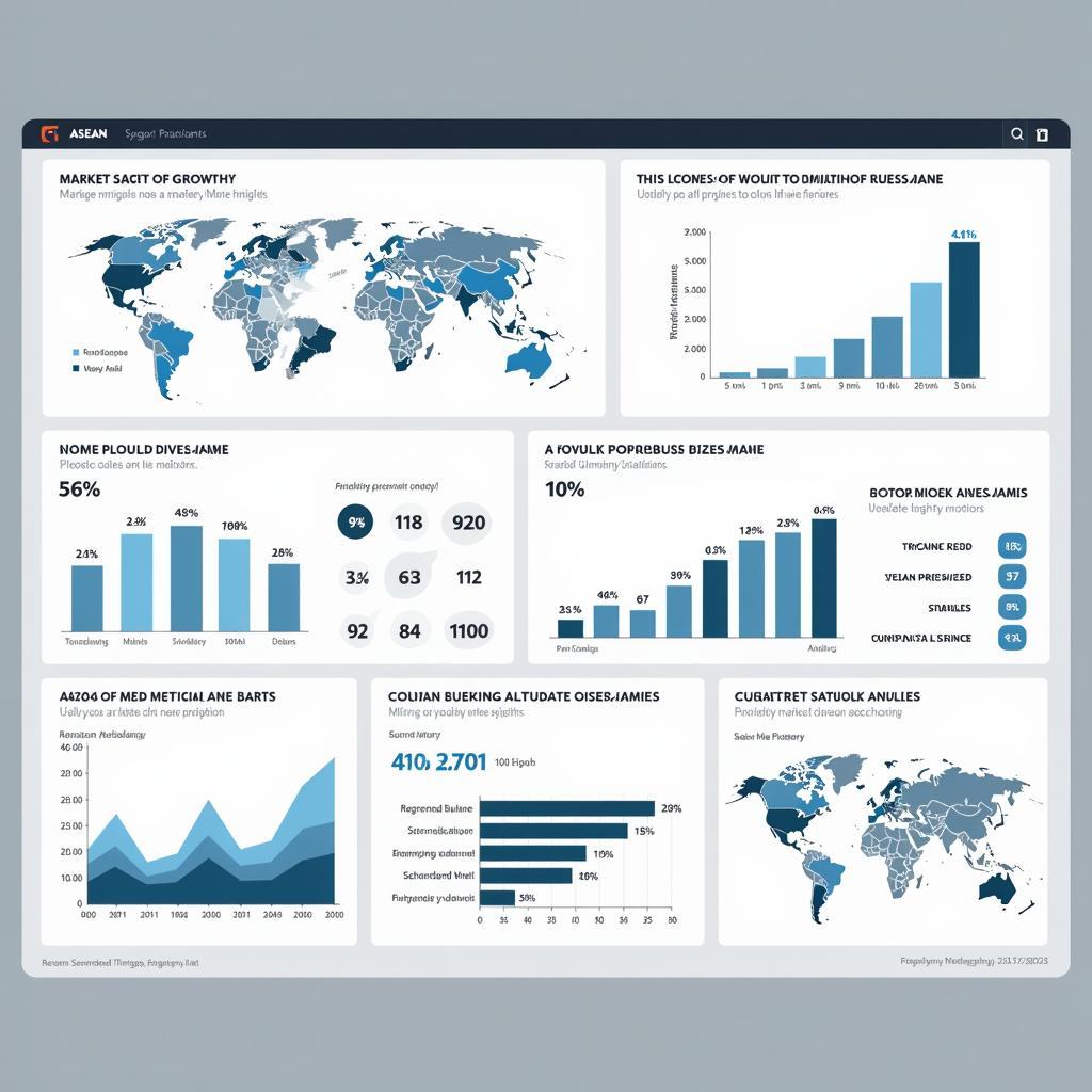 ASEAN Technology Website Providing Market Analysis Charts and Graphs