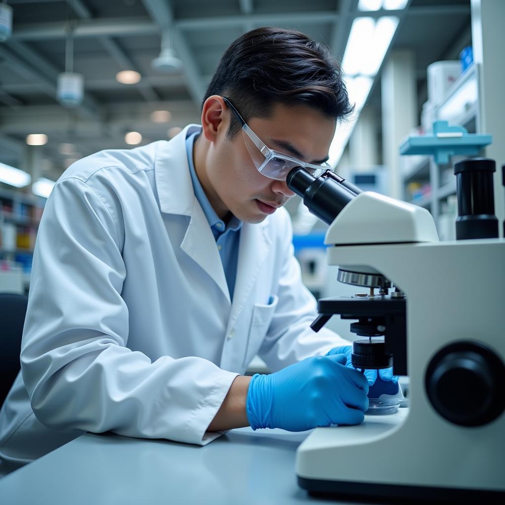 ASEAN Technician Working in a Laboratory