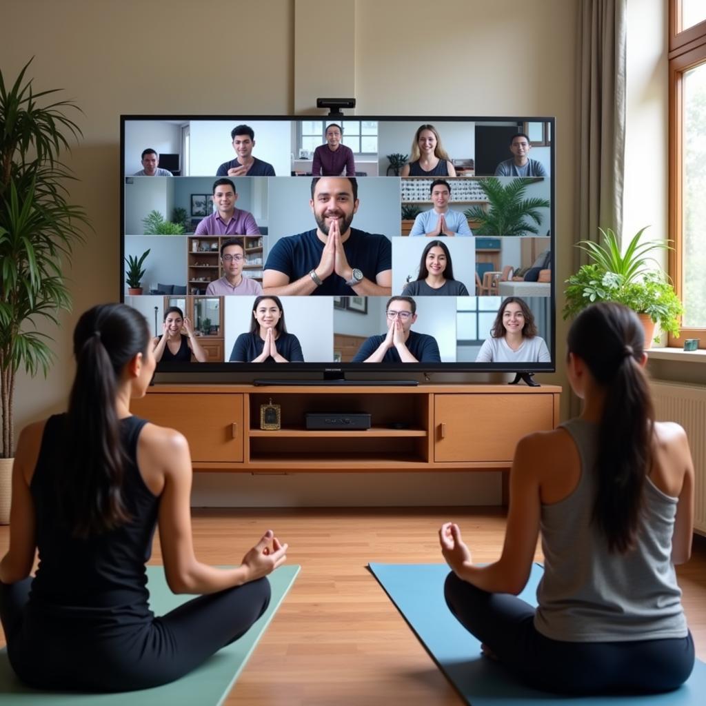 ASEAN Yoga Teachers Participating in Online Training with Indian Instructor