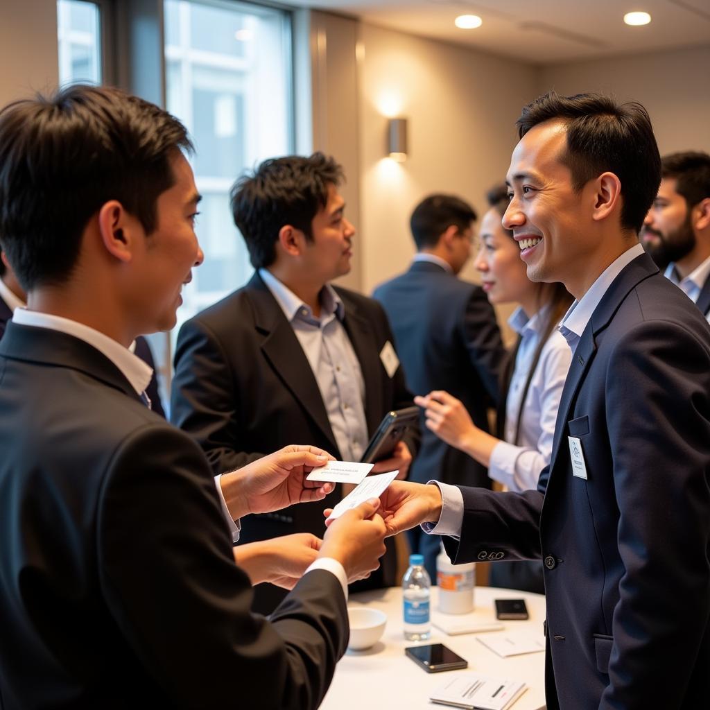 Southeast Asian engineers networking at an ASEE ELD event