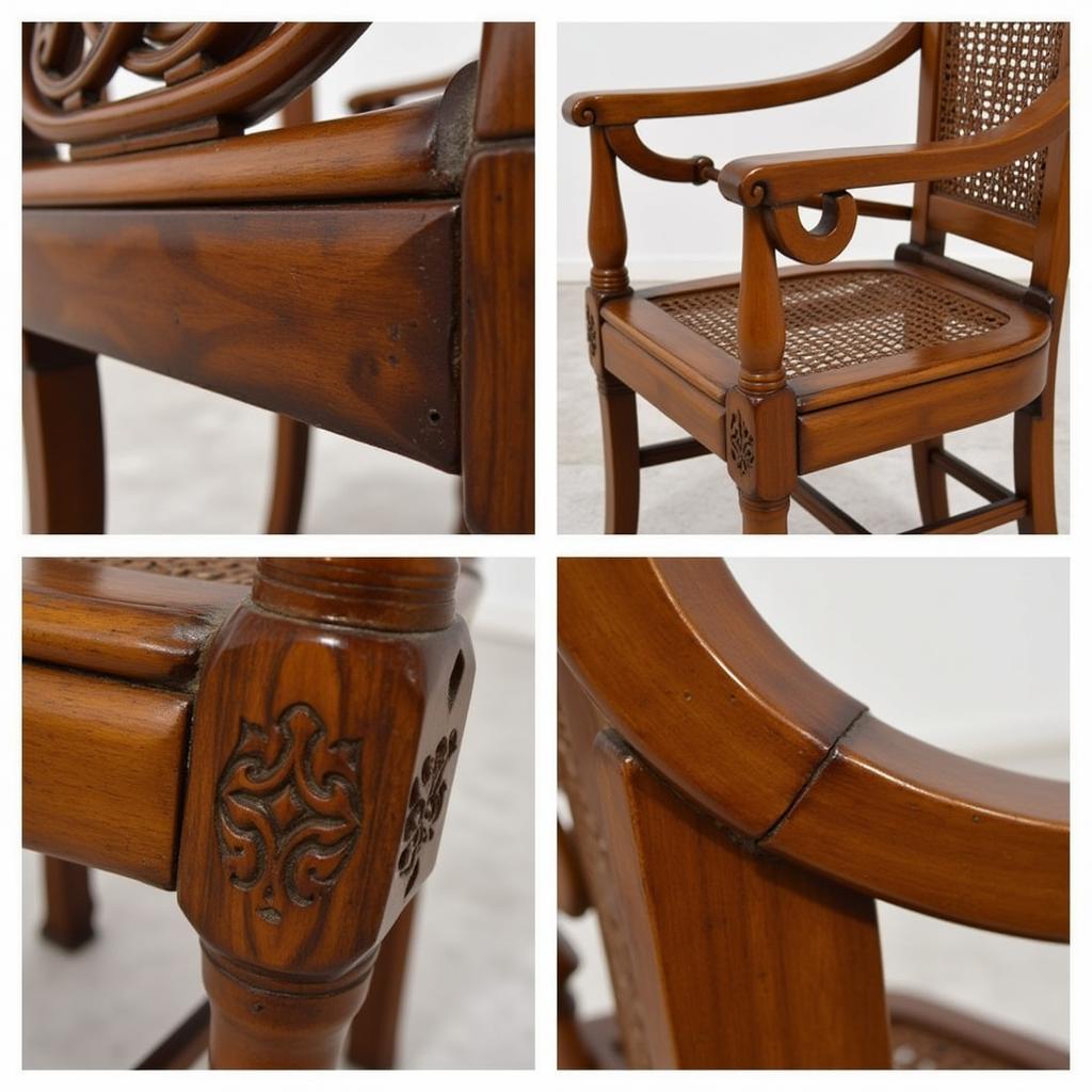 Authentic ASEAN Art Deco Office Chair Details